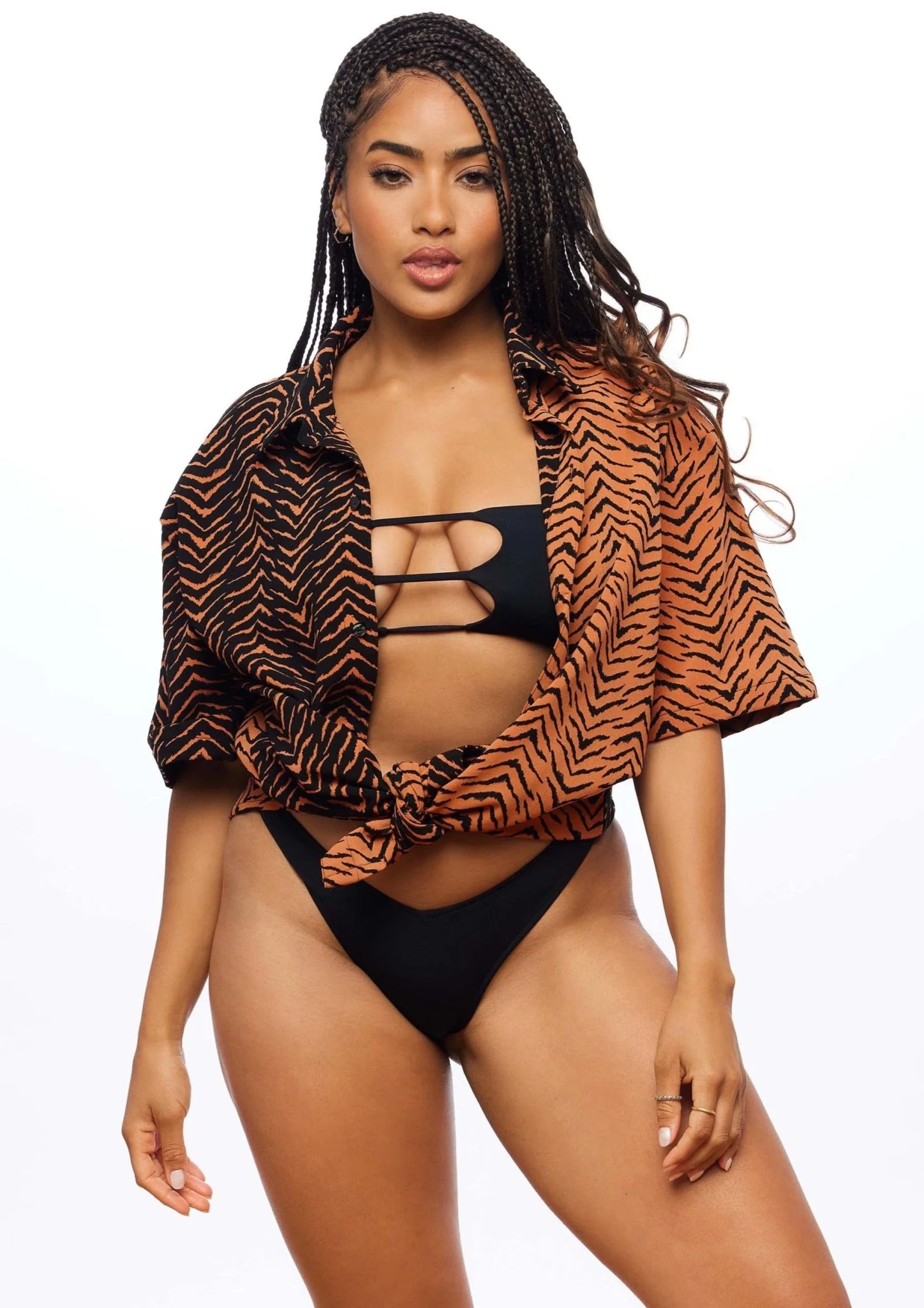 Carlsbad Button Down Shirt - Tiger Switch Print - Image 3