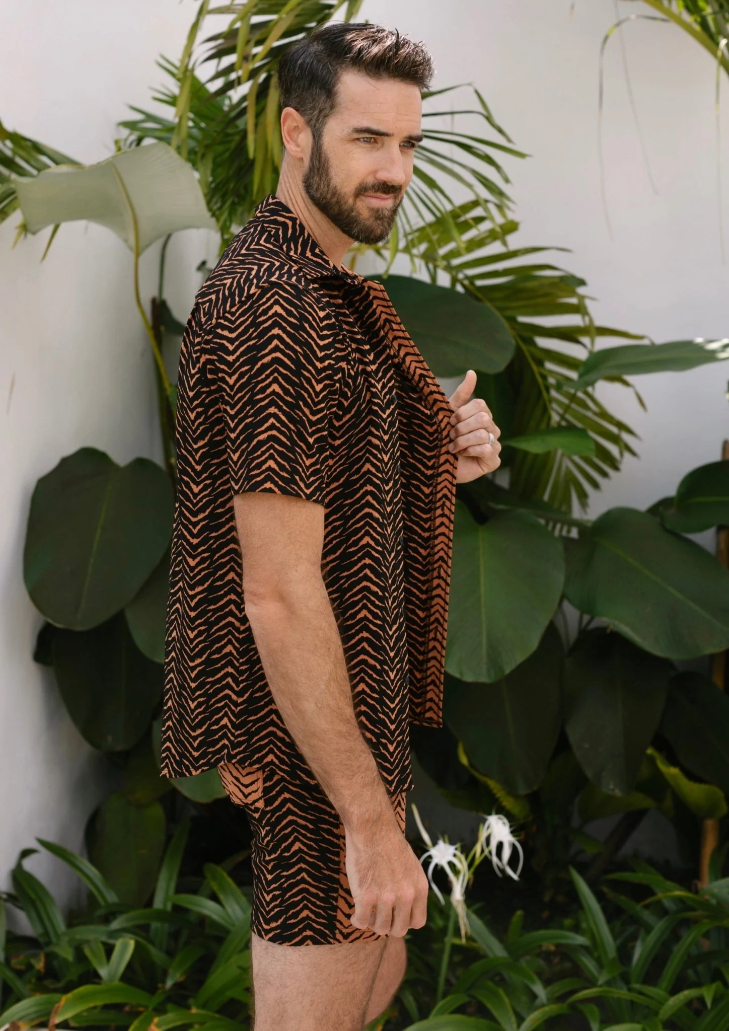 Carlsbad Button Down Shirt - Tiger Switch Print - Image 5