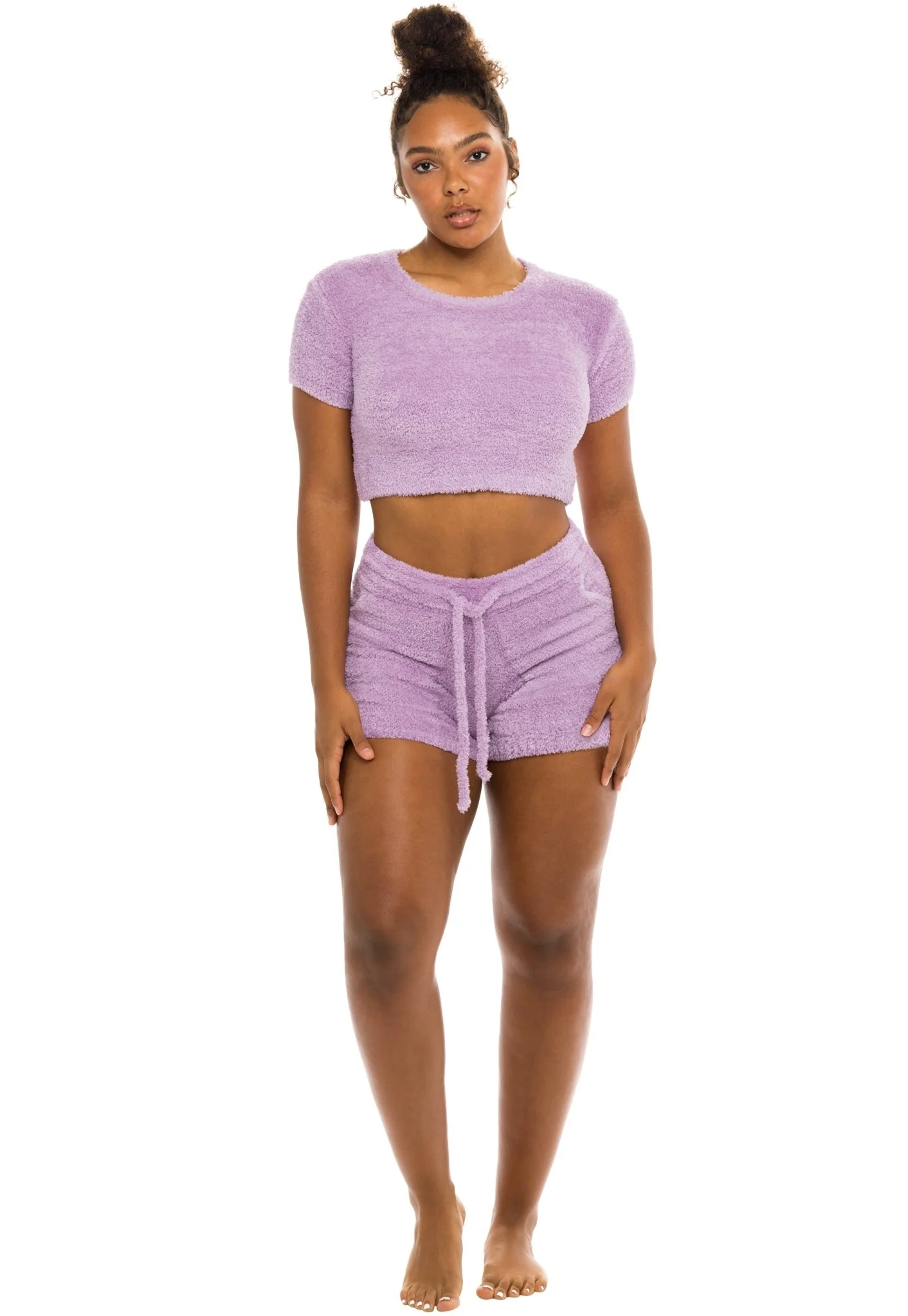 Unwind Crop Top Lavender - Image 5